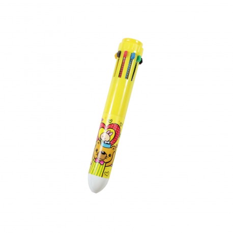 Stylo 10 couleurs Ourson