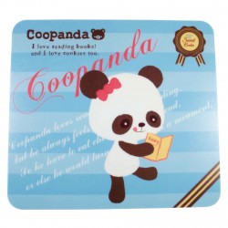 beau carnet kawaii épais avec dessin de panda gourmand sur couverture