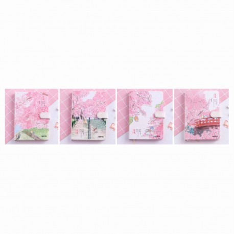 Carnet - Carnet d'écriture - Sakura - Fleurs - Motif - Japon