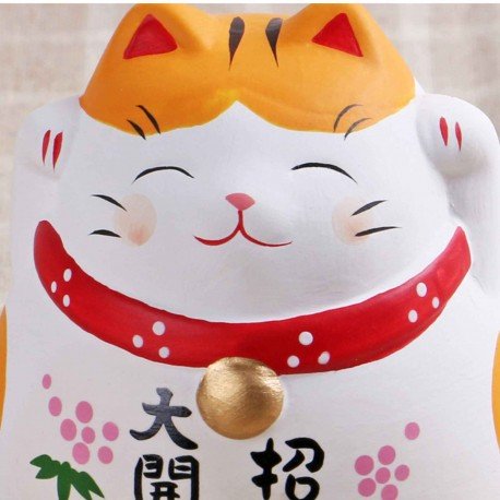 Statuette Culbuto Chat Porte Bonheur Et Chance Maneki Neko Fengshui