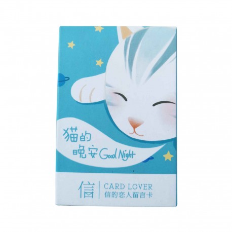 Lot De 28 Mini Carte Marque Pages Avec Des Beaux Dessins De Chat